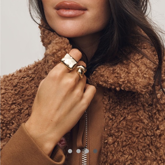 NWT | By Anthropologie Floral
Embroidered Sherpa Bomber Jacket | Size XL - Picture 4 of 5